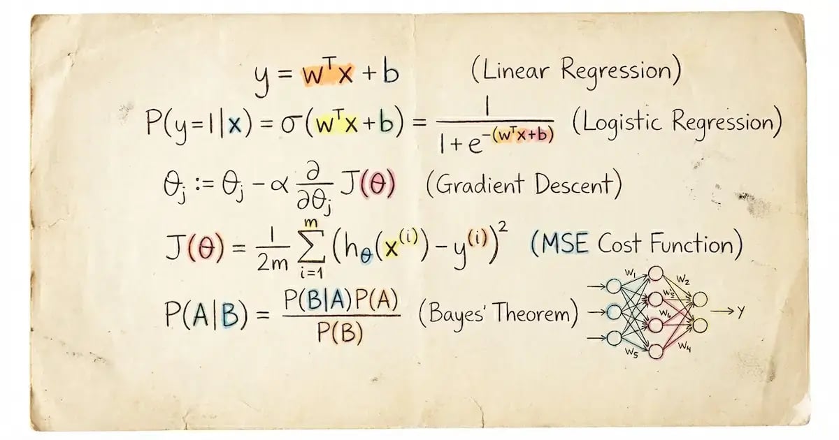 机器学习核心公式