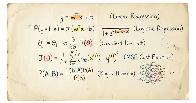 机器学习核心公式